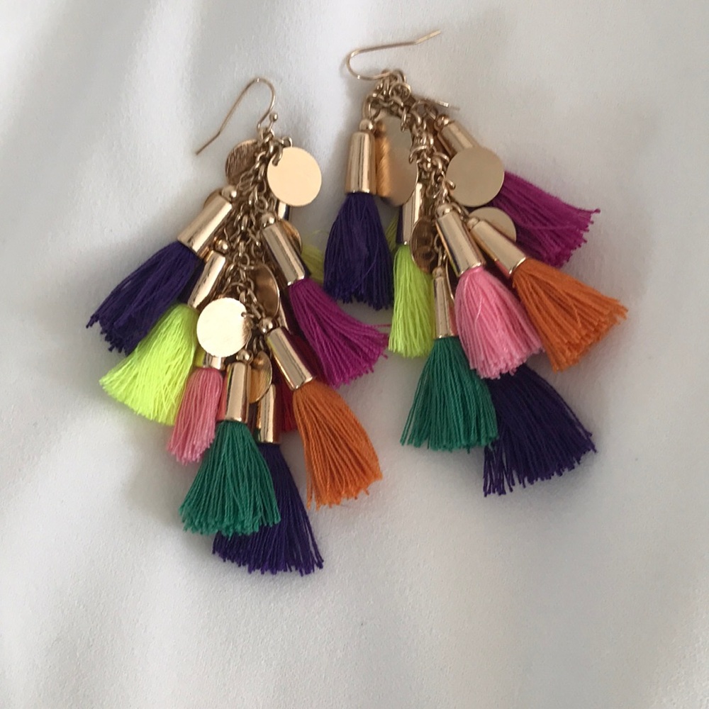 Colorful Fun Tassel Earrings
